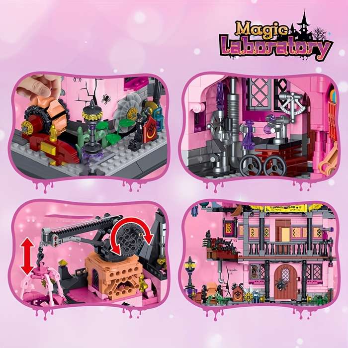 Building Toy Architectural Model Toy Set Style Magic Lab Building Blocks