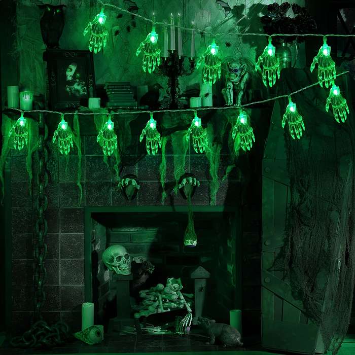 Halloween Decorations Color Green Light Quantity 20 Leds