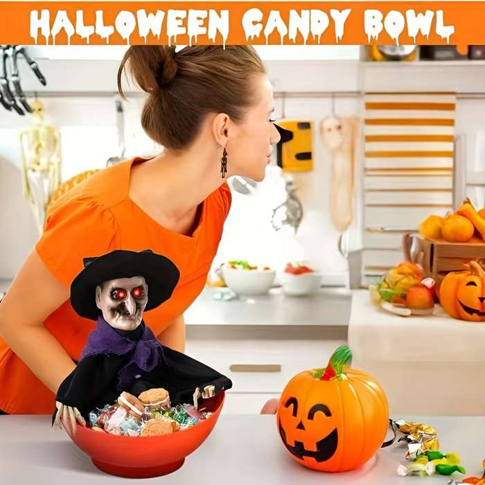 Halloween Decorations Items Candy Plate B