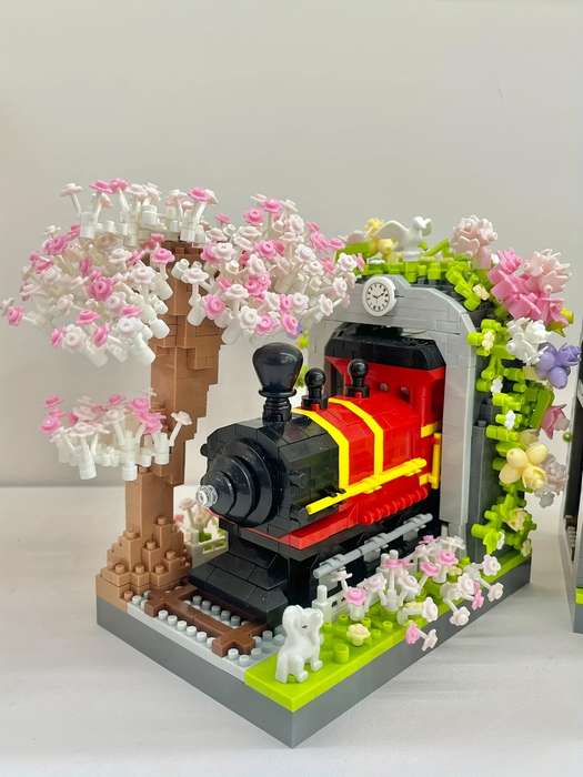 Building Toy Architectural Model Toy Set Model Sakura Train 2665Pcs