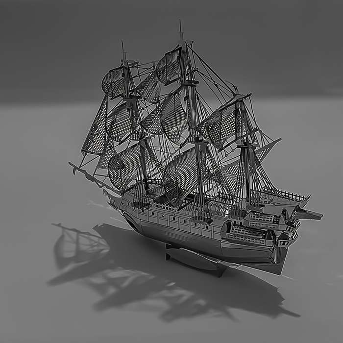 3D Jigsaw Puzzle Model Ship Items Soaring Dutchman Metal Puzzle
