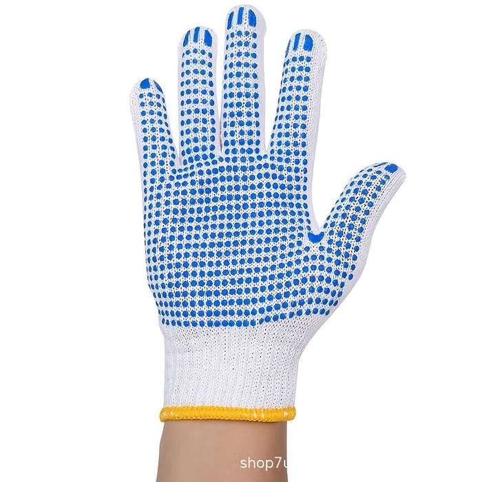 Work Gloves Color Blue Applicable People Adult