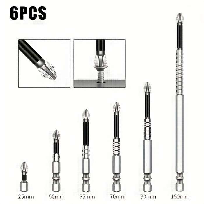 Screwdriver Bit Tool Set Quantity 6Pcs