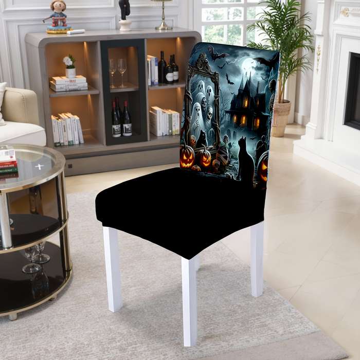 Halloween tablecloth decoration Quantity 5 piece set 1 lace tablecloth add 4 chair covers