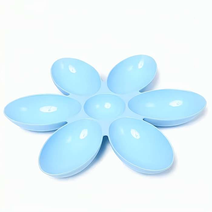 Pet Supplies Color A Light Green Items 6 Grid Petal Bowl