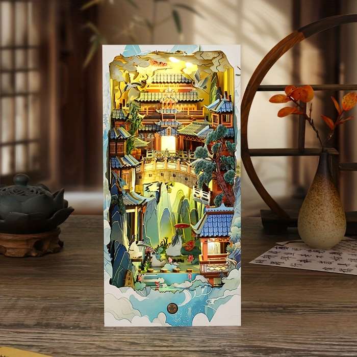Building Toy Architectural Model Toy Set Style Penglai Wonderland