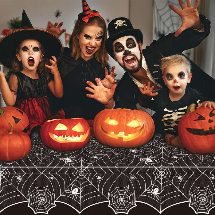 Halloween tablecloth decoration size One Size