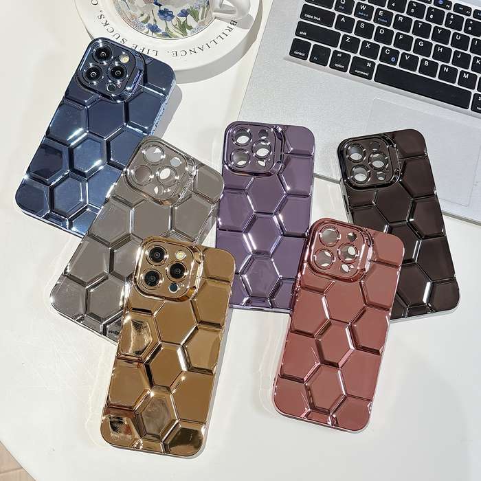 1Pc Blue For iPhone 7 8 SE2 SE3 Textured Phone Case
