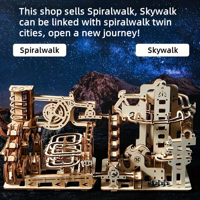 Building Toy Architectural Model Toy Set Model 3D Puzzle Skywalk Add  Spiralwalk