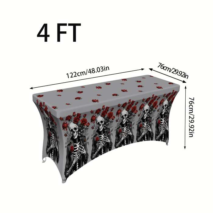 Halloween tablecloth decoration color Gray Bottom size 8FT