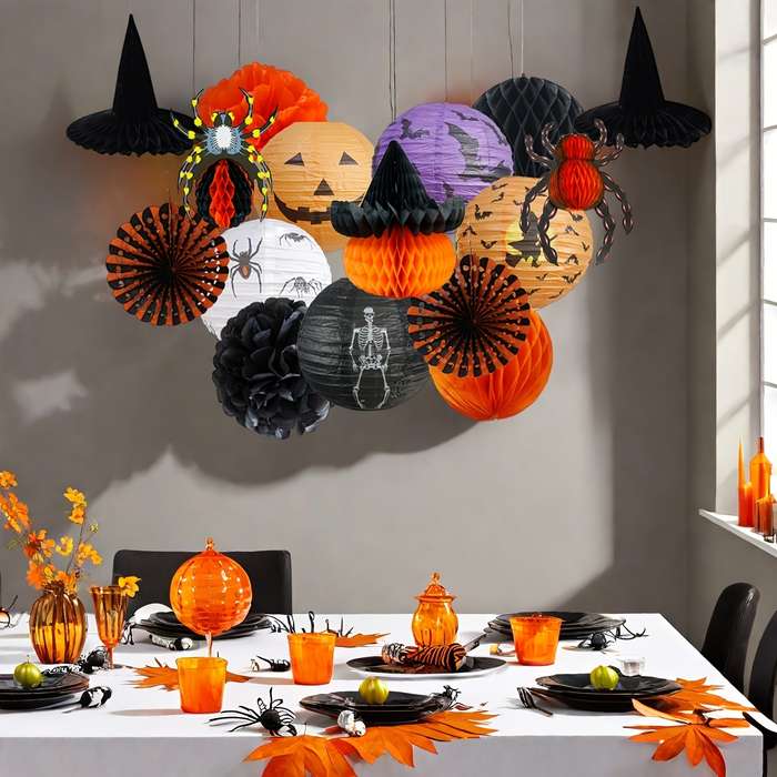 Halloween Decorations Color 16Pcs Halloween Set 1