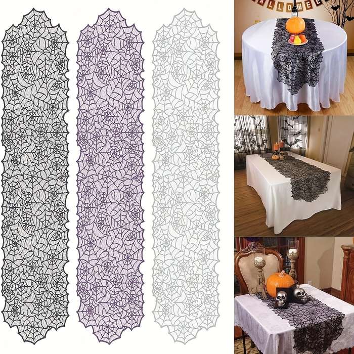 Halloween tablecloth decoration color White