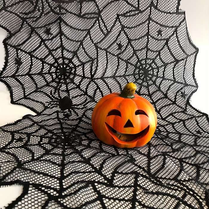 Halloween tablecloth decoration Items Wallpaper spider web