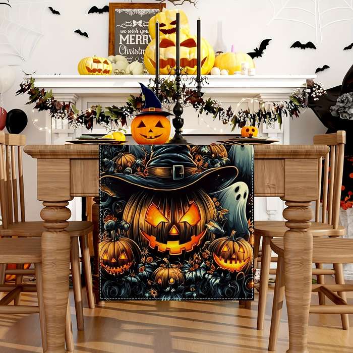 Halloween tablecloth decoration size 33.02x182.88 cm