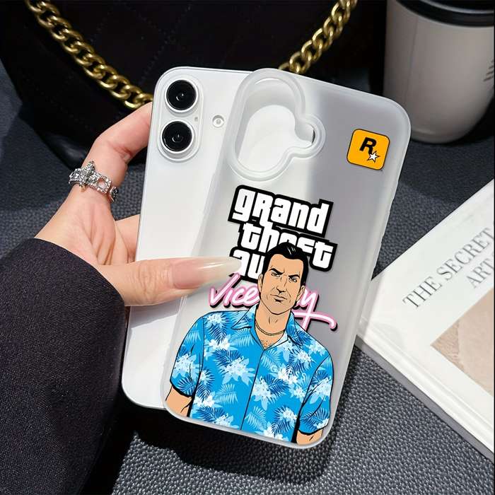 1Pc Mixed Color  For iPhone 7 8 Theft Auto Game Phone Case