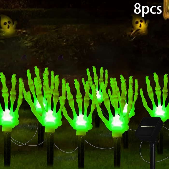 Halloween Decorations Items Funny Ghost  Purple Light  Quantity 8 Leds