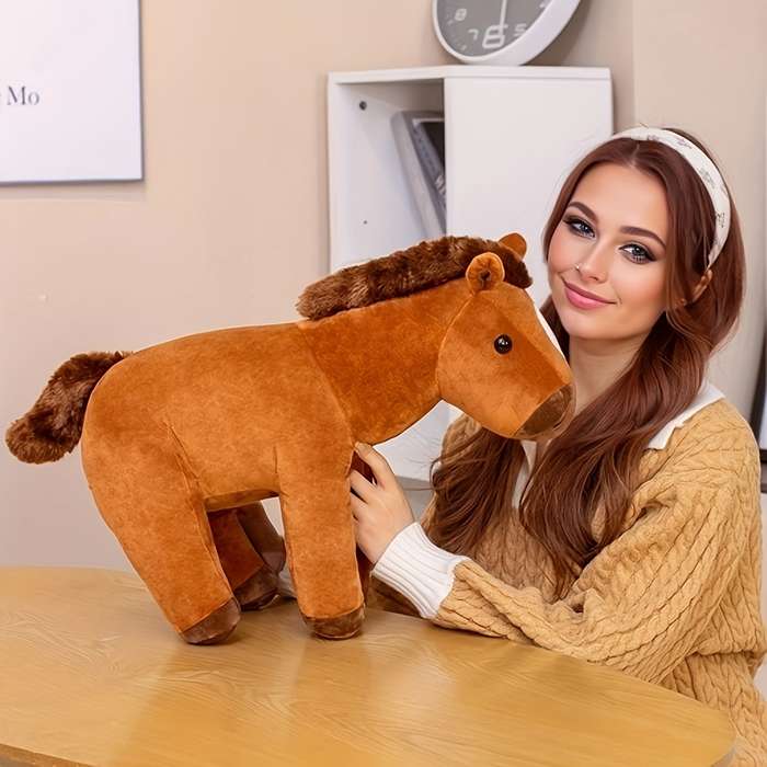 Toy Dolls color Chocolate Sitting Horse size Small 60cm 0.48 Kg
