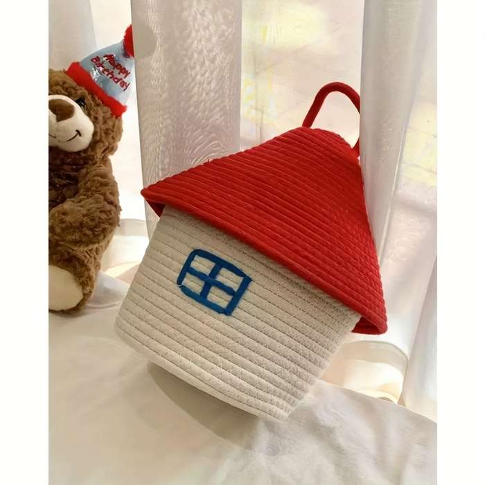 Storage And Organizationcolor Red House Size Diameter 17 X Height 14