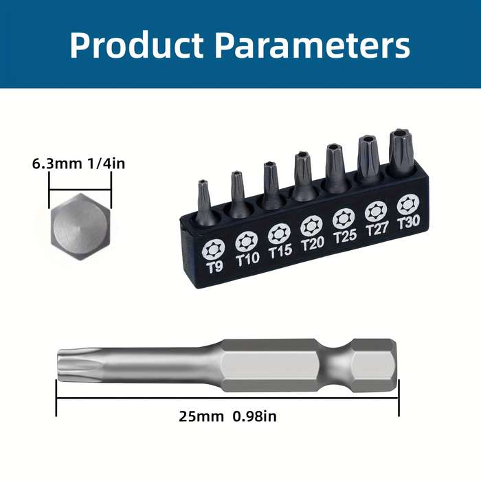 Screwdriver Bit Tool Set Quantity 7Pcs