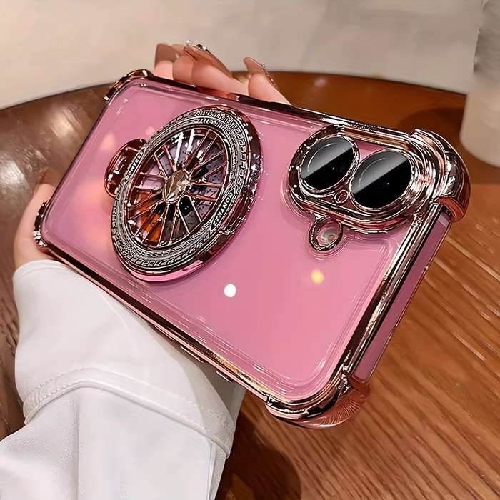 1Pc Silvery For iPhone 11 Pro Stress Relief Gyroscope Phone Case