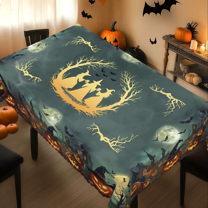 Halloween tablecloth decoration size 60 x 86inch 152x220cm
