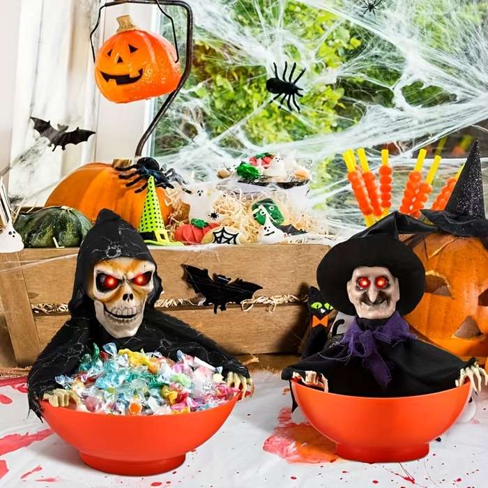 Halloween Decorations Items Candy Plate B