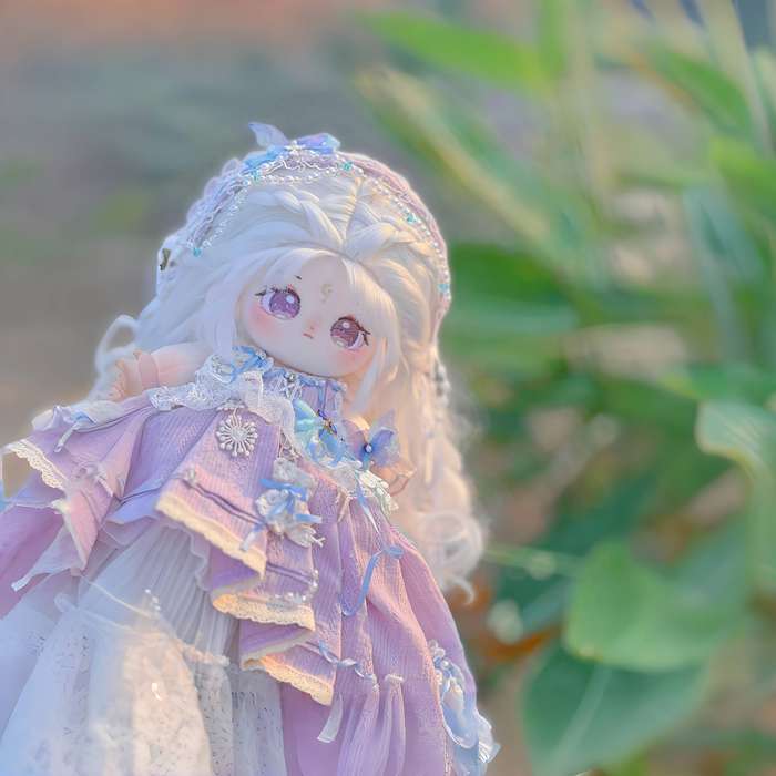 Toy Dolls Style Qingyan white short hair humanoid doll excluding wig  clothes and accessories