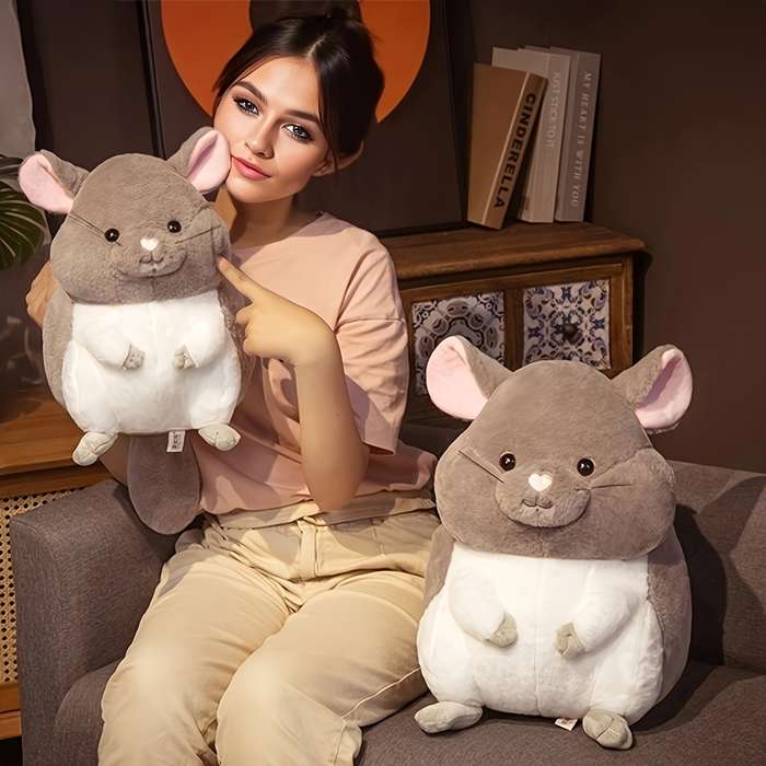 Toy Dolls color Grey Chipmunk Pillow size Small 35 Cm