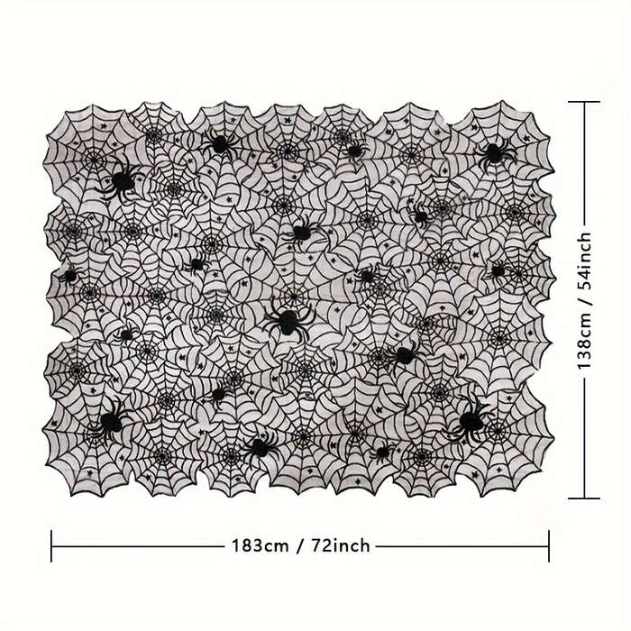 Halloween tablecloth decoration color Black size 120x160cm 47x63in