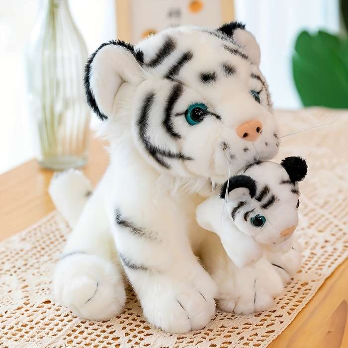 Toy Doll Color Mother And Son Tiger Yellow