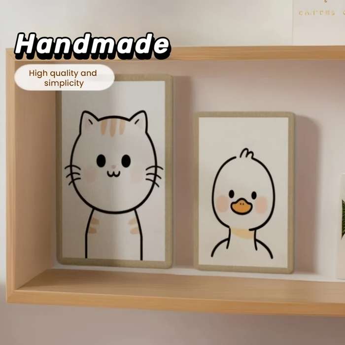 Pet Supplies Color Jute Cat Scratching Board    Minimalist Duckling Size 20 X 40Cm