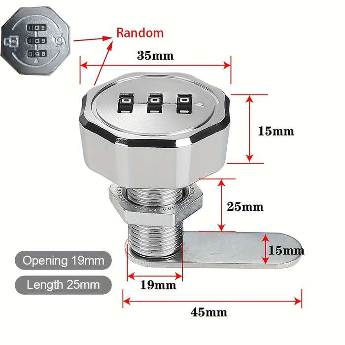 Lock Size 25Mm Style Color 1