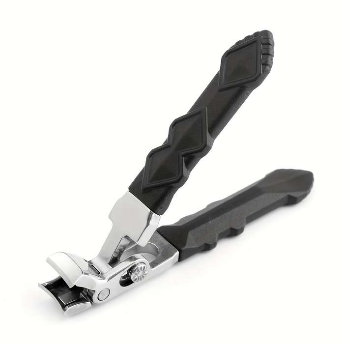 1pc Ergonomic Stainless Steel Nail Clippers Heavy-Duty Wide Jaw for Thick Toenails  Fingern