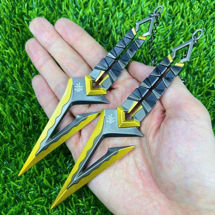 Toy Weapons Color 2Pcs  Yellow Size 6.3Inch  16Cm