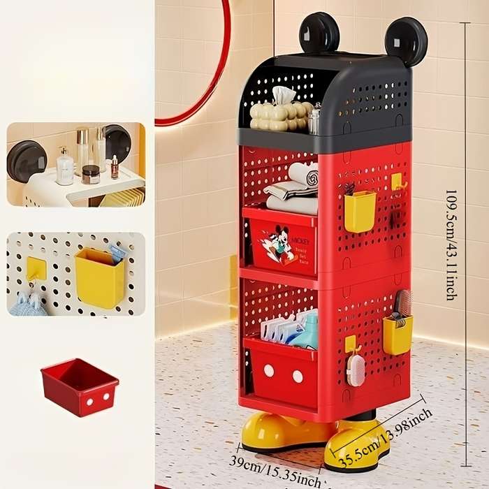 Storage And Organizationcolor Black And Red 2 Layer Standing Model