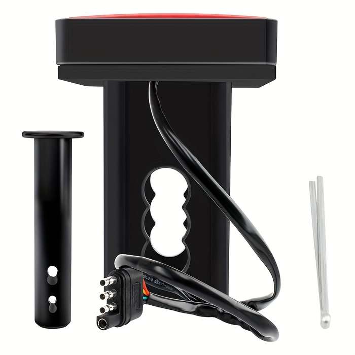 1pc 15LED Red Brake Light & DRL for Trucks SUVs and Trailers Hitch Receiver Cover