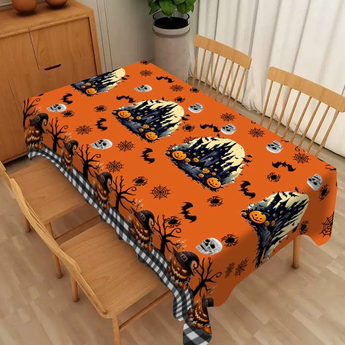 Halloween tablecloth decoration size 55.1 x 70.8in or 140 x 180cm