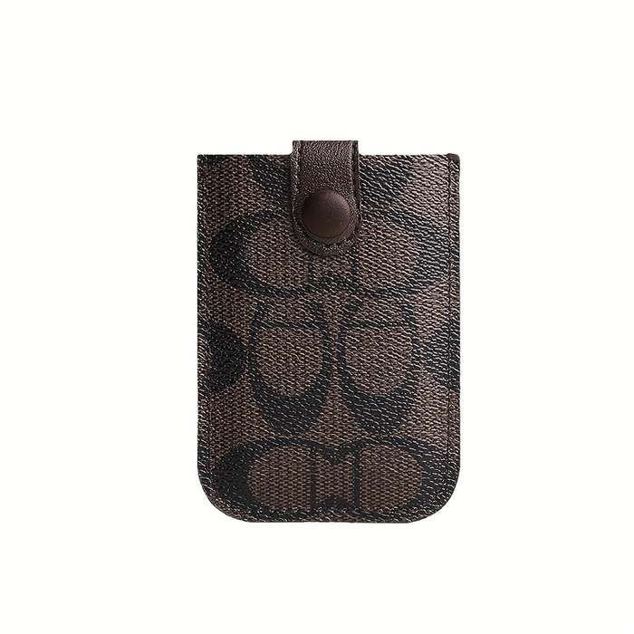 1pc Women's Slim Credit Card Holder WalletMulti-Slot Organizer with Secure Snap Closure Compact