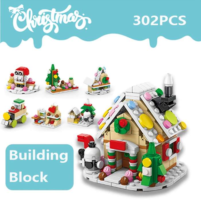 Building Toy Architectural Model Toy Set Style Christmas