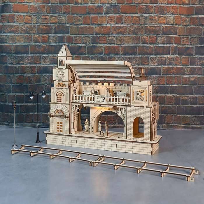 Building Toy Architectural Model Toy Set Style Railway Station