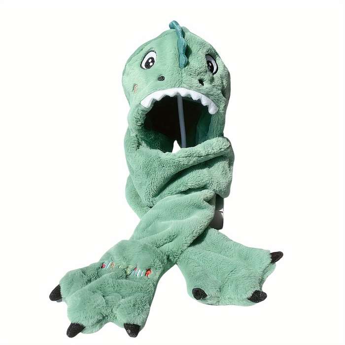 Winter Hat Color Blue Dinosaur Size One Size