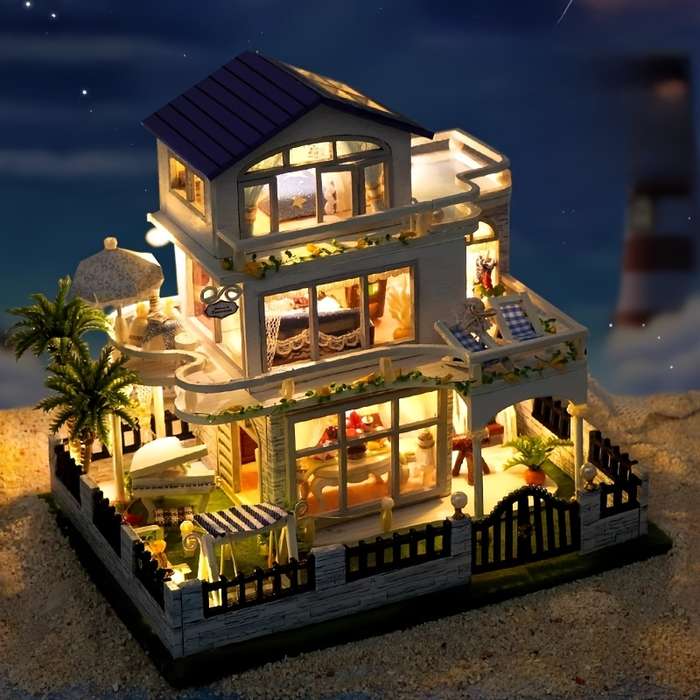 Building Toy Architectural Model Toy Set Color Style1