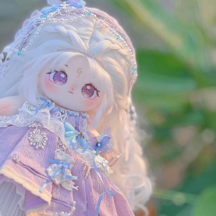 Toy Dolls Style Qingyan white short hair humanoid doll excluding wig  clothes and accessories