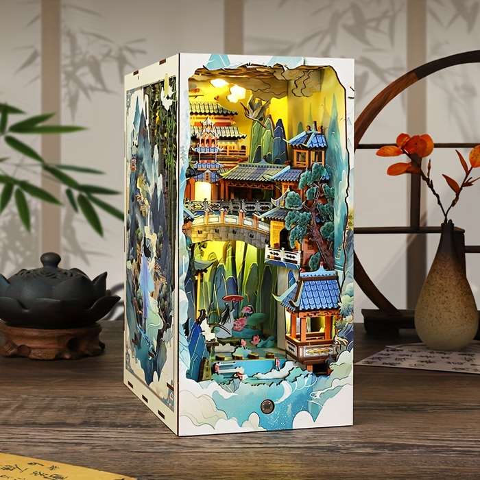Building Toy Architectural Model Toy Set Style Penglai Wonderland