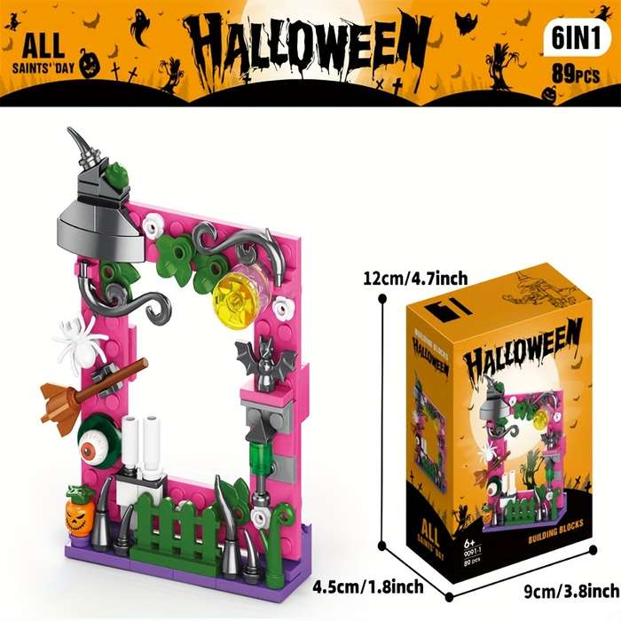 Building Toy Architectural Model Toy Set Style Halloween [6 Sets Of Gift Boxes Mixed]