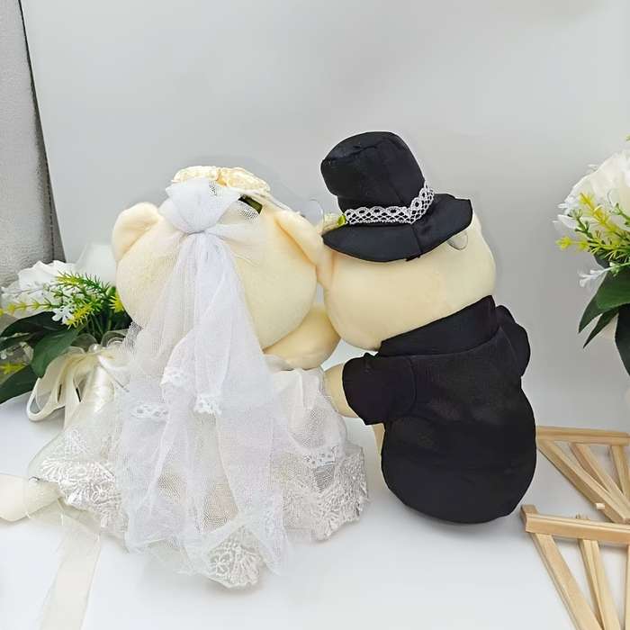 Toy Doll Color Couple Bear Quantity 2Pcs