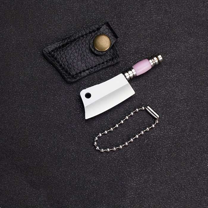 1pc Small Straight Knife Mini Pocket Knife Colorful Sharp Micro Portable EDC Keychain Pen