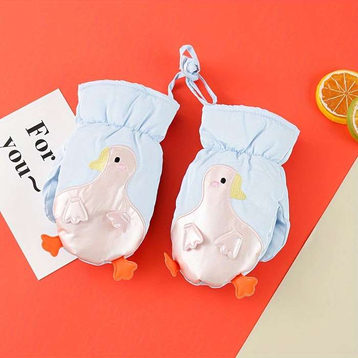 Winter Gloves Color White Size 1 To 3 Years Old