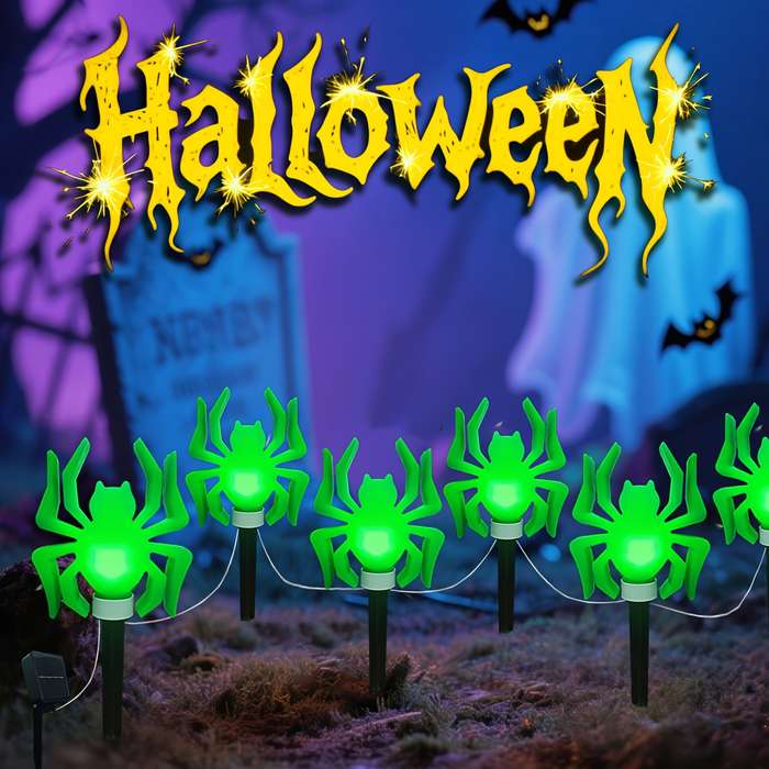 Halloween Decorations Color Purple Light Quantity 8Pcs Set
