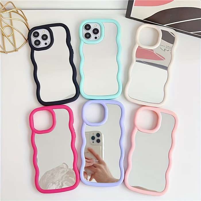 1Pc Light Green For iPhone 11 Pro Max Makeup Mirror Phone Case